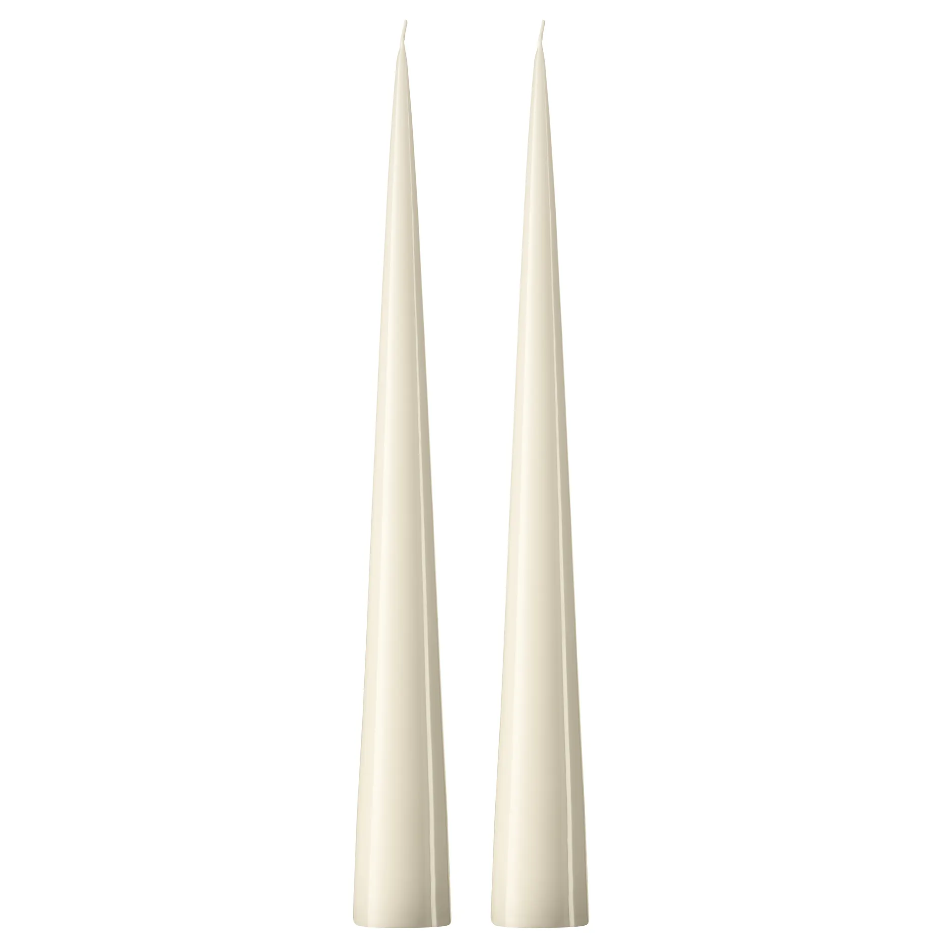 ester & erik -kartiokynttilä 37 cm, 2-pakkaus lakattu, Ivory 06-0 ester & erik