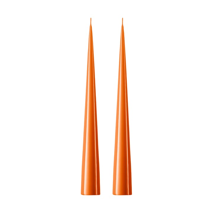 ester & erik -kartiokynttilä 37 cm, 2-pakkaus lakattu - Mild orange 16 - Ester & erik