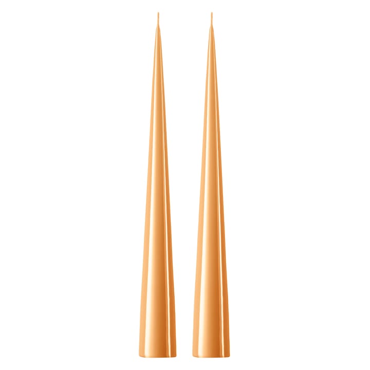 ester & erik -kartiokynttilä 37 cm, 2-pakkaus lakattu - Tumma Melon sorbet 19-0 - Ester & erik