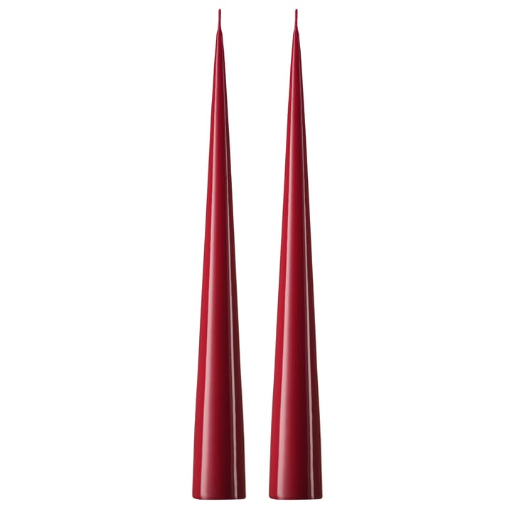 ester & erik -kartiokynttilä 37 cm, 2-pakkaus lakattu - Wine 44-0 - Ester & erik