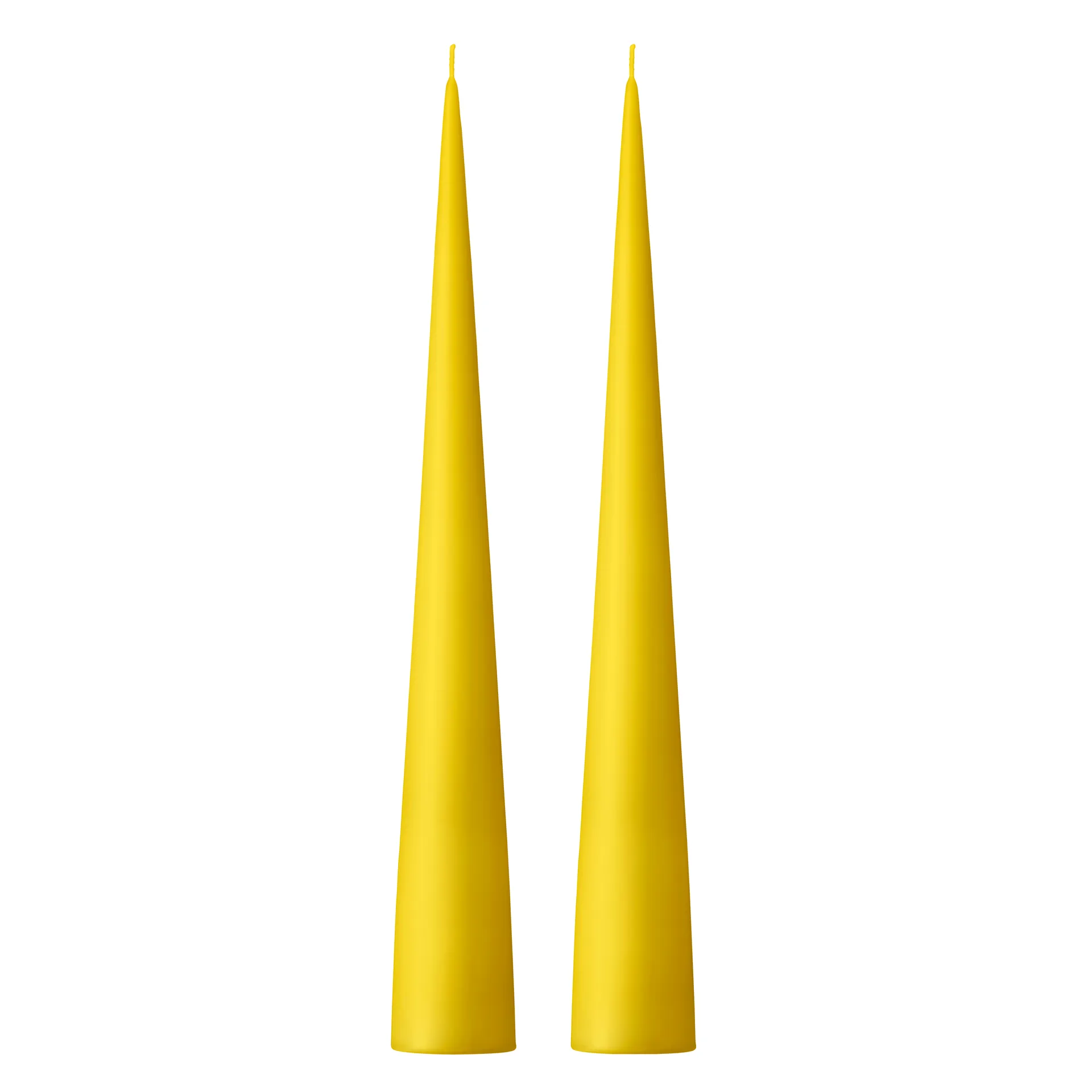 ester & erik -kartiokynttilä 37 cm, 2-pakkaus matta, Lemon drop 15 ester & erik