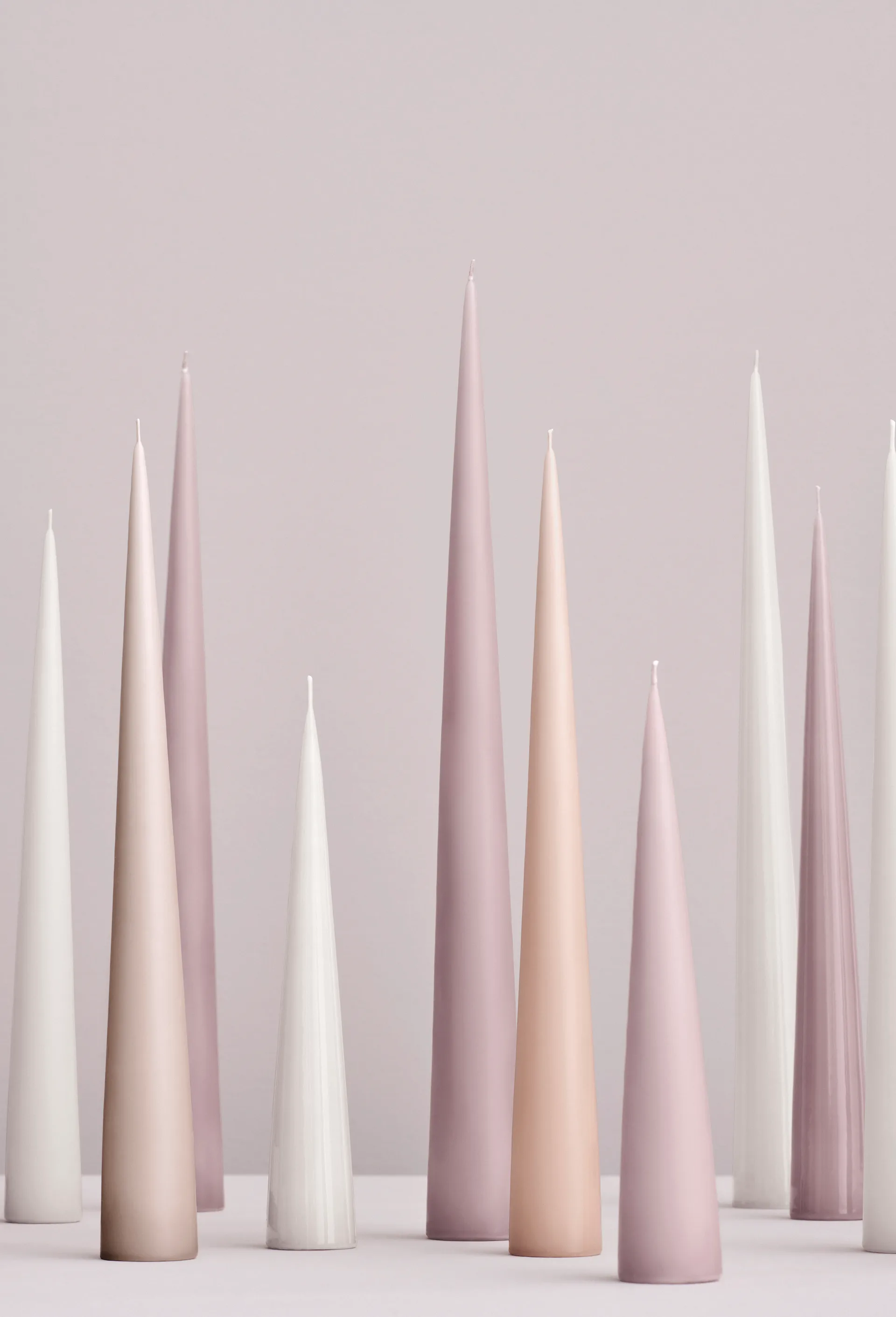 ester & erik -kartiokynttilä 37 cm, 2-pakkaus matta, Melon sorbet 19 ester & erik