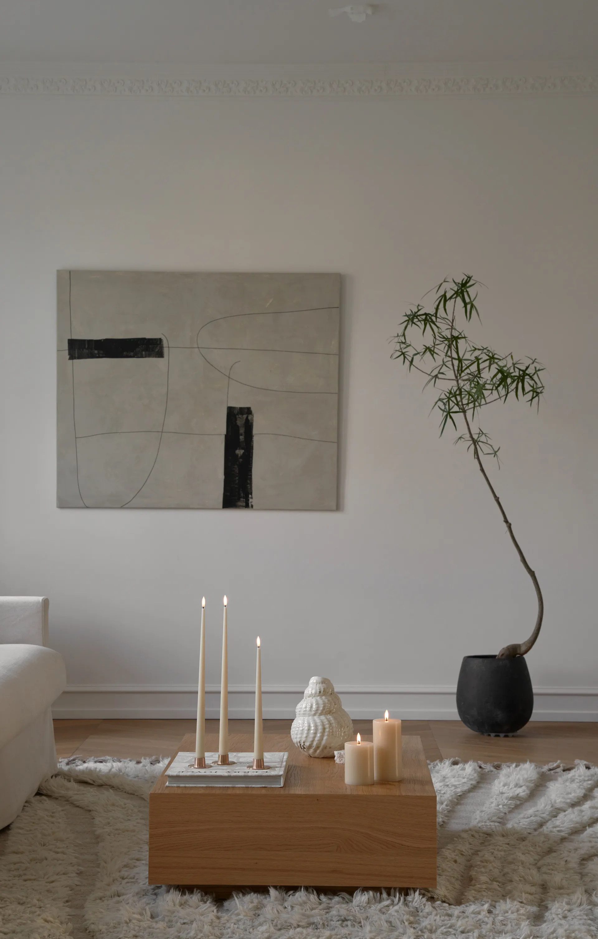 ester & erik kruunukynttilä LED 2 kpl, 14 Pale ginger , 30 cm ester & erik