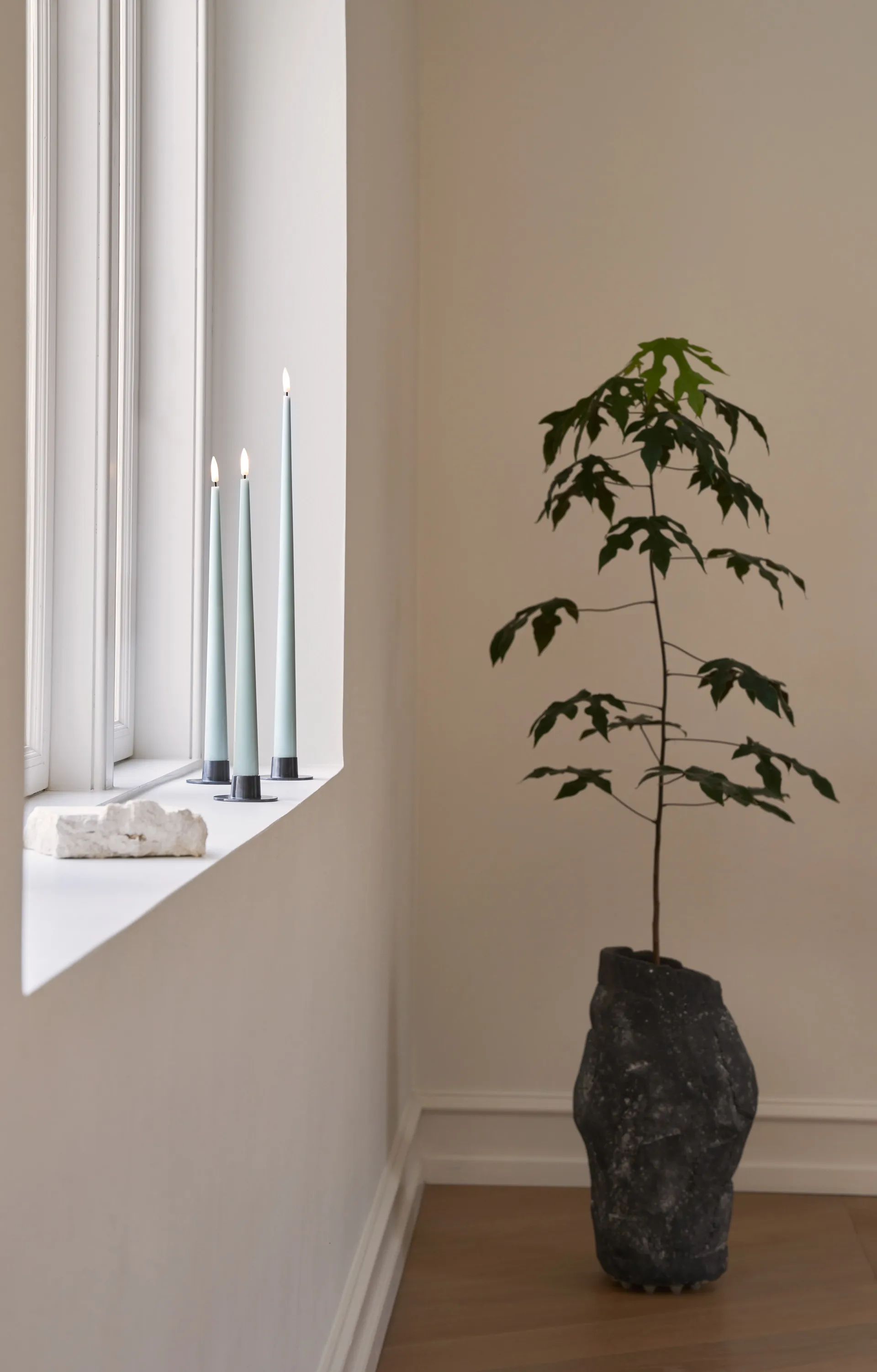 ester & erik kruunukynttilä LED 2 kpl, 67 Jade stone , 30 cm ester & erik