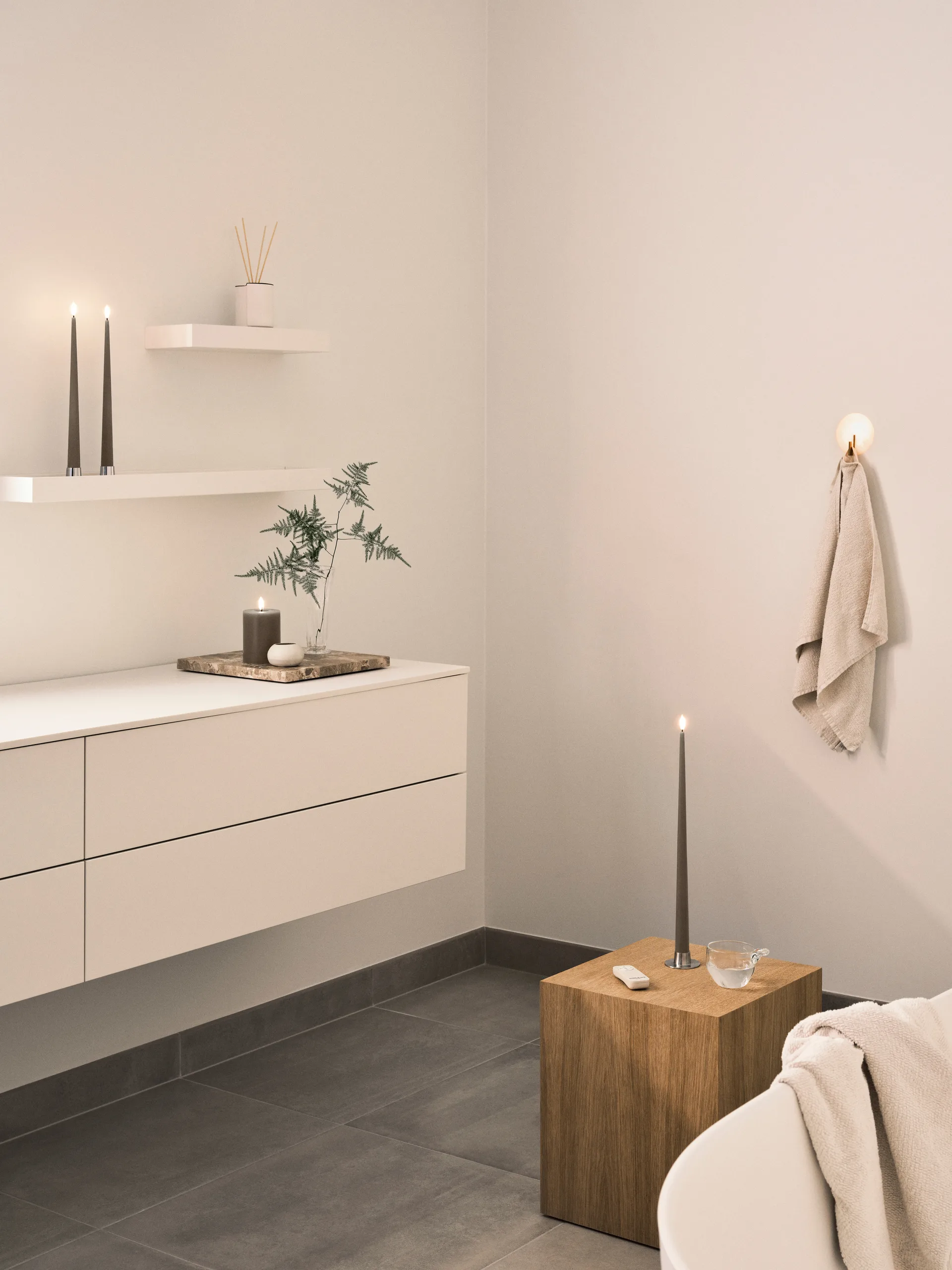 ester & erik kruunukynttilä LED 2 kpl, 77 Caviar , 30 cm ester & erik