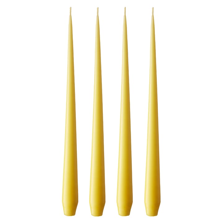 ester & erik -kynttilä 32 cm, 4-pakkaus matta - Lemon drop 15 - Ester & erik