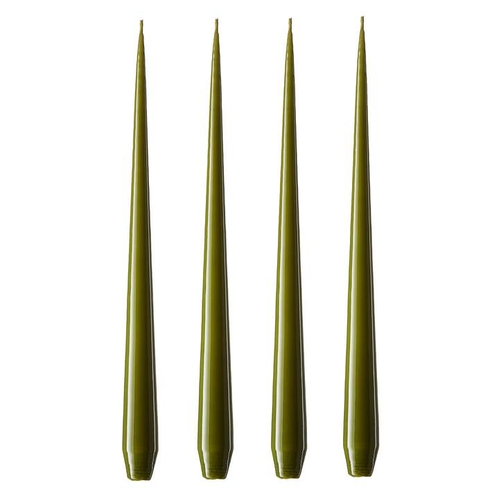 ester & erik kynttilä 32 cm, 4-pakkaus oliivinvihreä - Lakattu - ester & erik