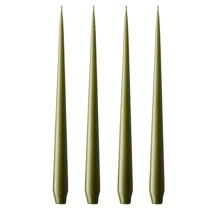 ester & erik kynttilä 32 cm, 4-pakkaus oliivinvihreä - Matta - ester & erik