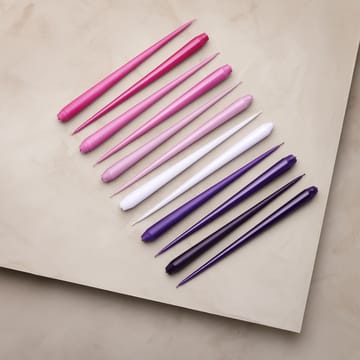 ester & erik -kynttilä, 4-pakkaus lakattu - Airy violet 12-0, 32 cm - ester & erik
