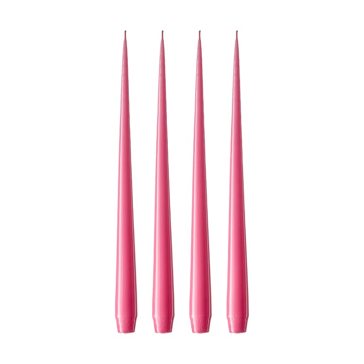 ester & erik -kynttilä, 4-pakkaus lakattu - Clear pink 41, 42 cm - Ester & erik