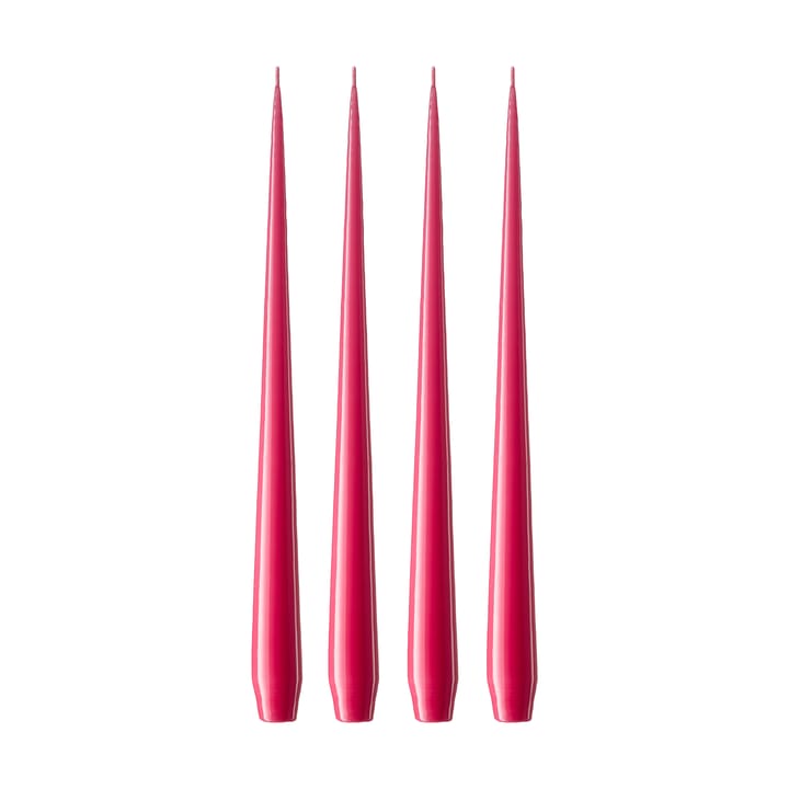 ester & erik -kynttilä, 4-pakkaus lakattu - Deep pink 41/2, 32 cm - Ester & erik
