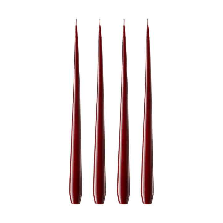 ester & erik -kynttilä, 4-pakkaus lakattu - Deep wine 44/2, 42 cm - Ester & erik