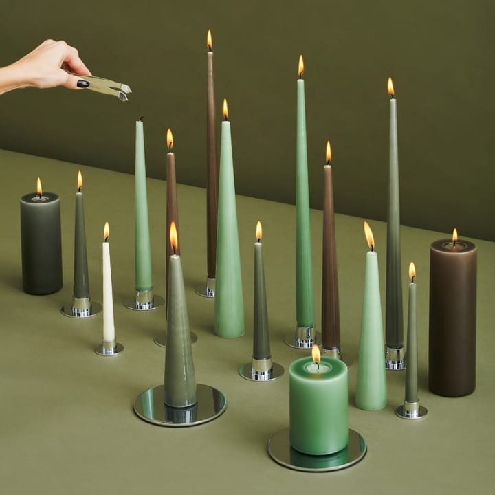 ester & erik -kynttilä, 4-pakkaus lakattu, green soil, 42 cm ester & erik