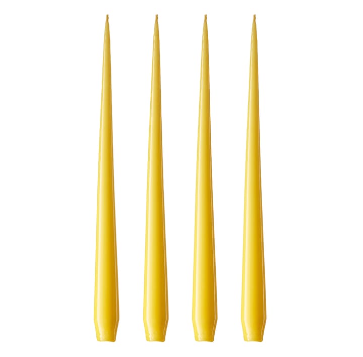 ester & erik -kynttilä, 4-pakkaus lakattu - Lemon drop 15-0, 32 cm - Ester & erik