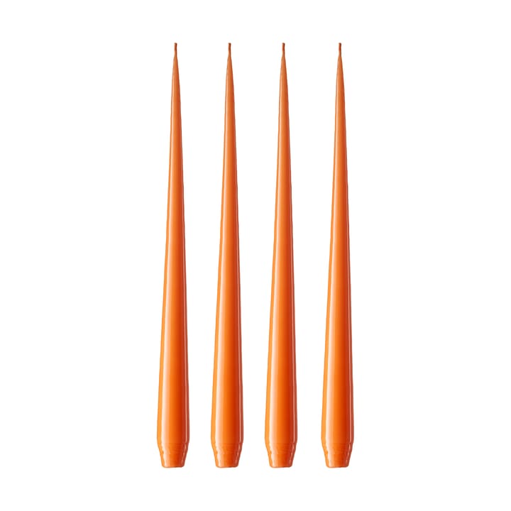 ester & erik -kynttilä, 4-pakkaus lakattu - Mild orange 16, 42 cm - Ester & erik