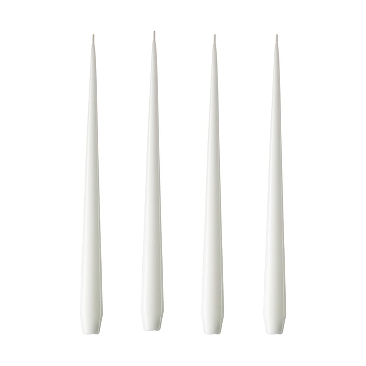 ester & erik -kynttilä, 4-pakkaus lakattu - pure white, 32 cm - Ester & erik