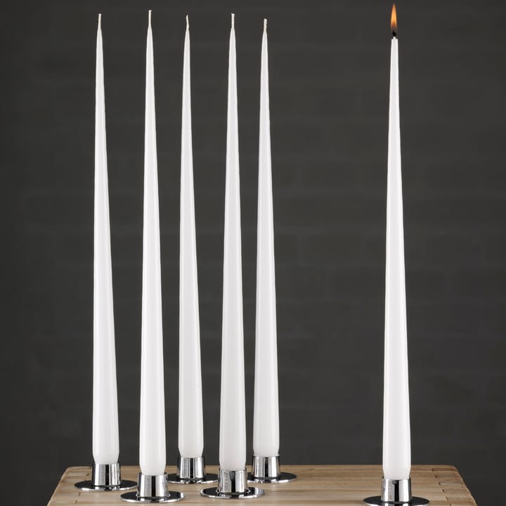 ester & erik -kynttilä, 4-pakkaus lakattu, pure white, 32 cm ester & erik