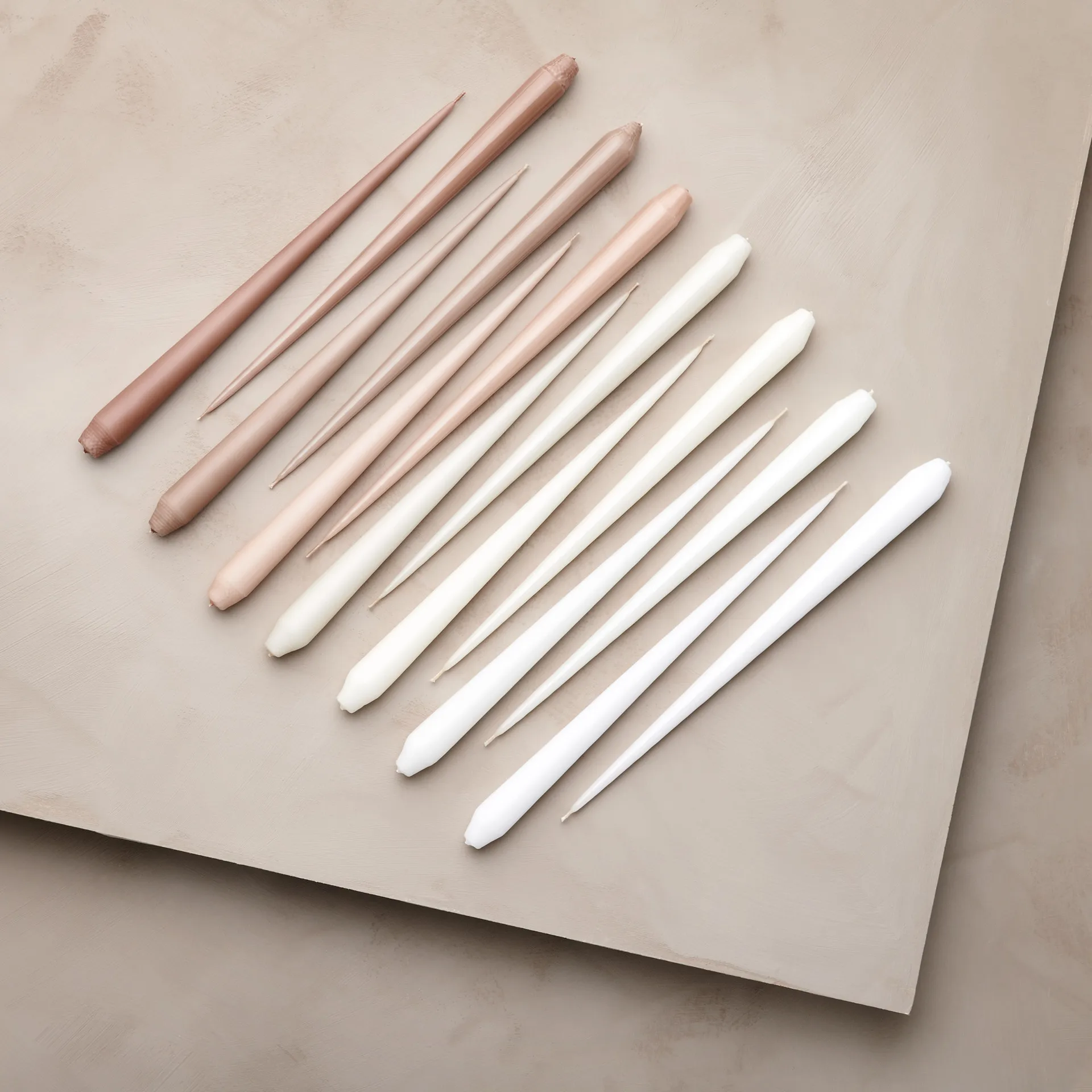 ester & erik -kynttilä, 4-pakkaus lakattu, pure white, 32 cm ester & erik