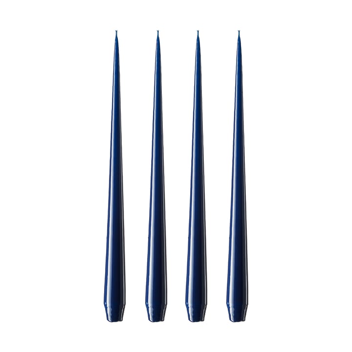 ester & erik -kynttilä, 4-pakkaus lakattu - royal navy, 32 cm - Ester & erik