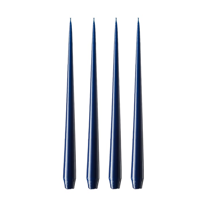 ester & erik -kynttilä, 4-pakkaus lakattu - royal navy, 42 cm - Ester & erik