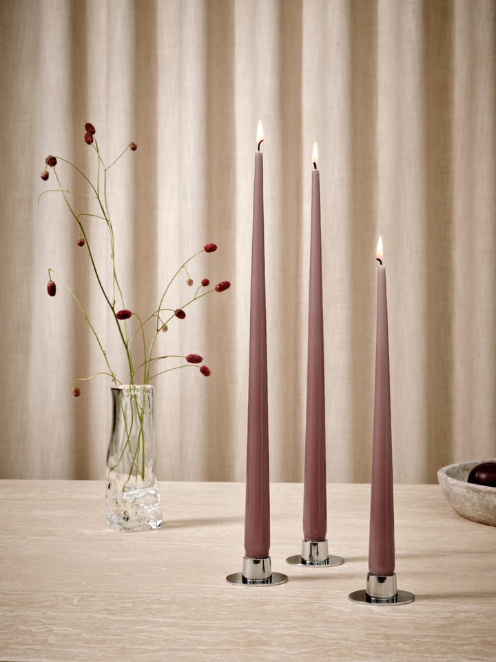ester & erik -kynttilä, 4-pakkaus lakattu, Winter rose 84, 32 cm ester & erik