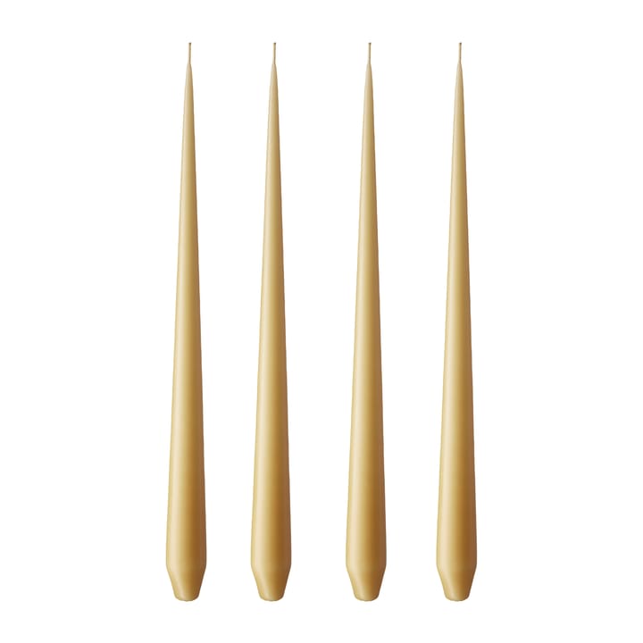 ester & erik -kynttilä, 4-pakkaus matta - beige 14/2, 42 cm - Ester & erik
