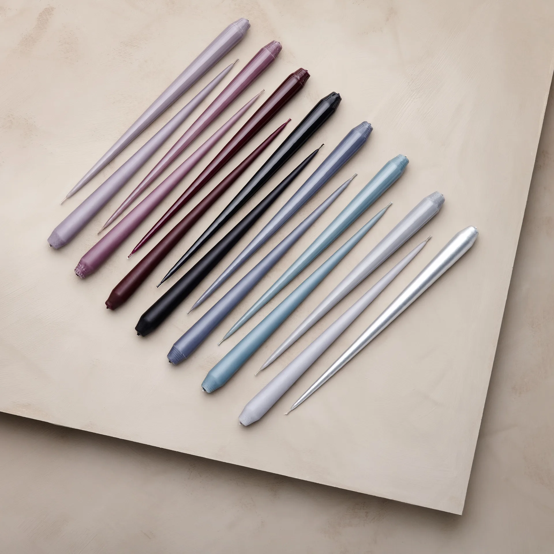 ester & erik -kynttilä, 4-pakkaus matta, dark slate, 32 cm ester & erik