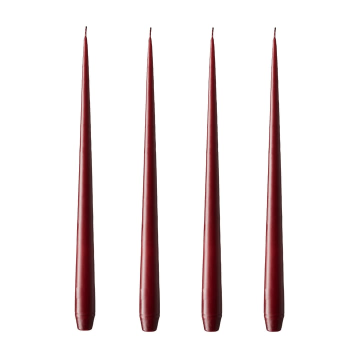ester & erik -kynttilä, 4-pakkaus matta - Deep wine, 32 cm - Ester & erik