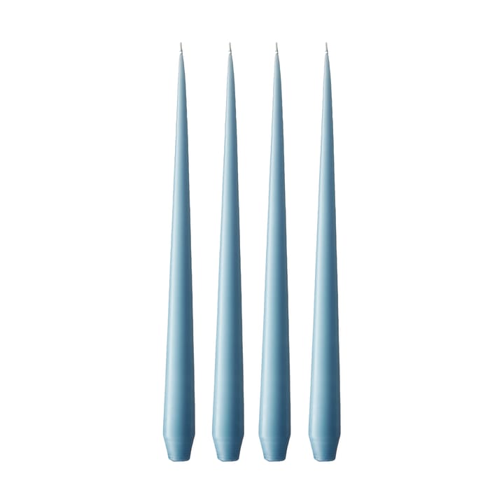 ester & erik -kynttilä, 4-pakkaus matta - Moon blue 37, 42 cm - Ester & erik