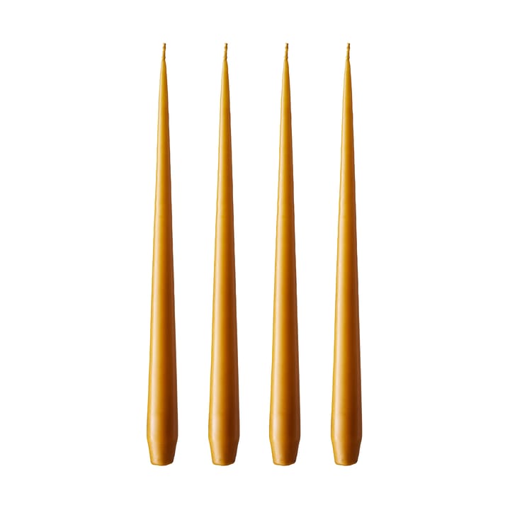 ester & erik -kynttilä, 4-pakkaus matta - mörk saffran, 32 cm - Ester & erik
