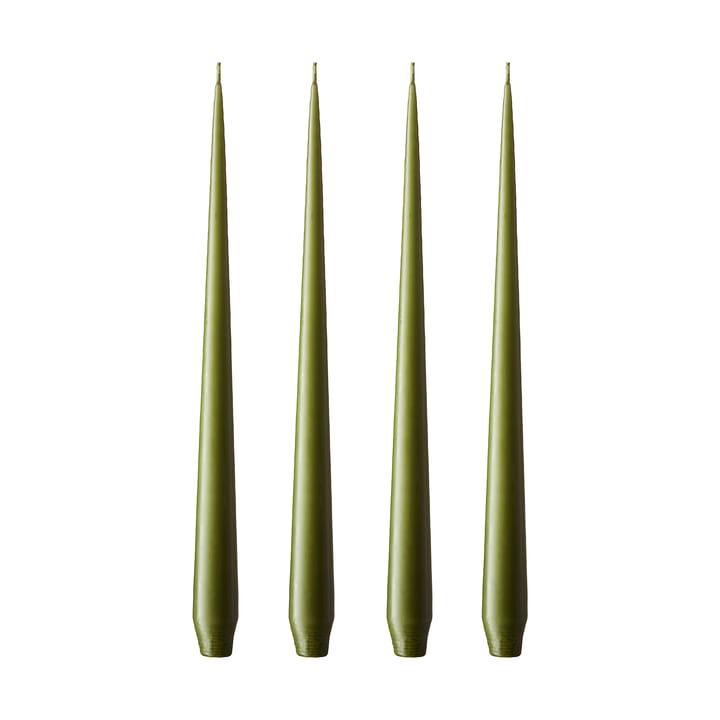 ester & erik -kynttilä, 4-pakkaus matta - olive glow, 32 cm - Ester & erik