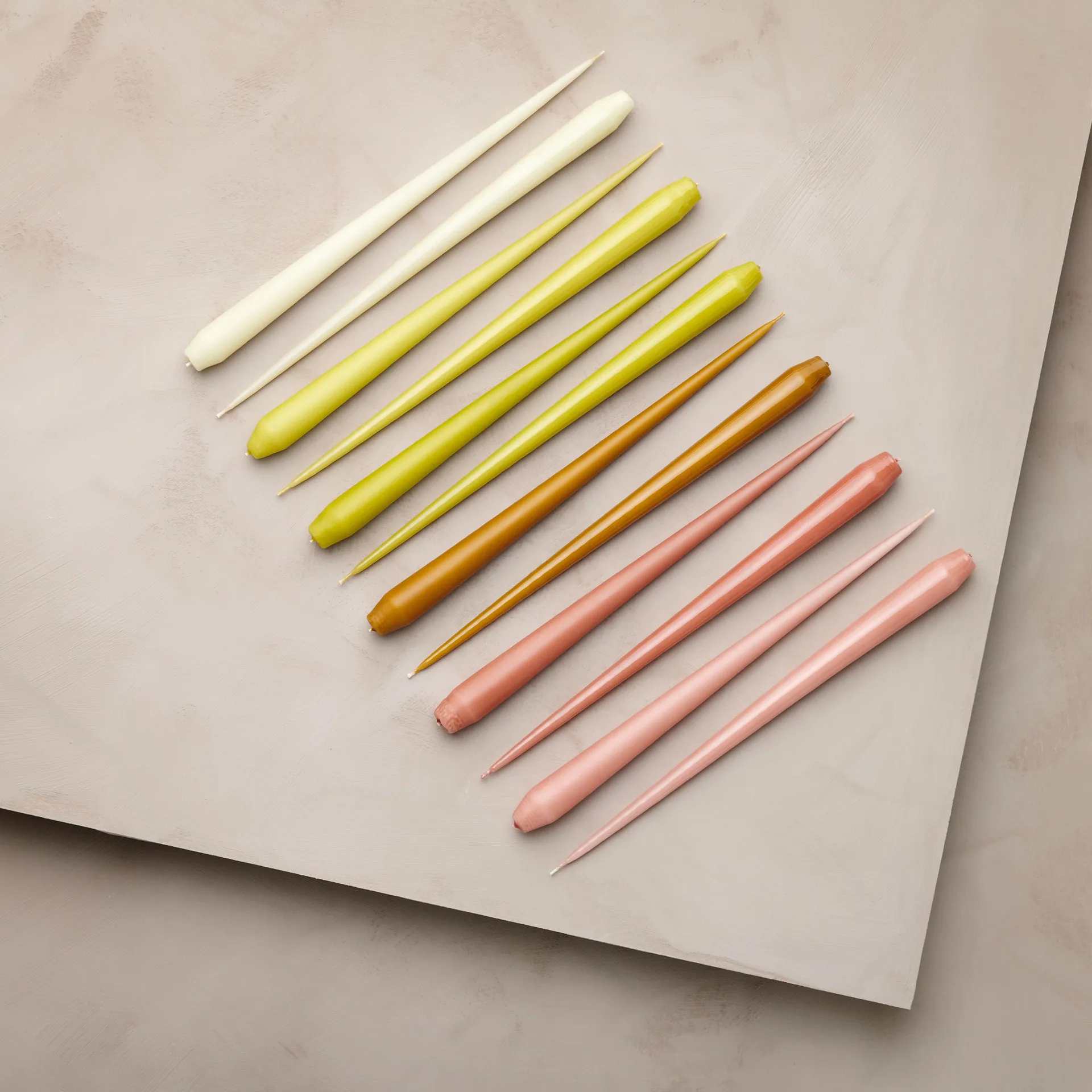 ester & erik -kynttilä, 4-pakkaus matta, rosy caramel, 32 cm ester & erik