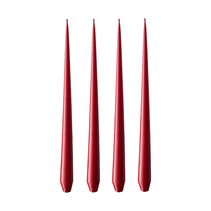 ester & erik -kynttilä, 4-pakkaus matta - winter berry, 42 cm - Ester & erik