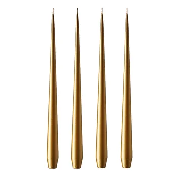 ester & erik kynttilä 42 cm, 4-pakkaus metallic - Gold - ester & erik
