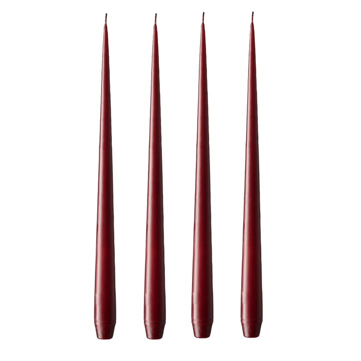 ester & erik kynttilä 42 cm, 4-pakkaus viininpunainen - Matta - ester & erik