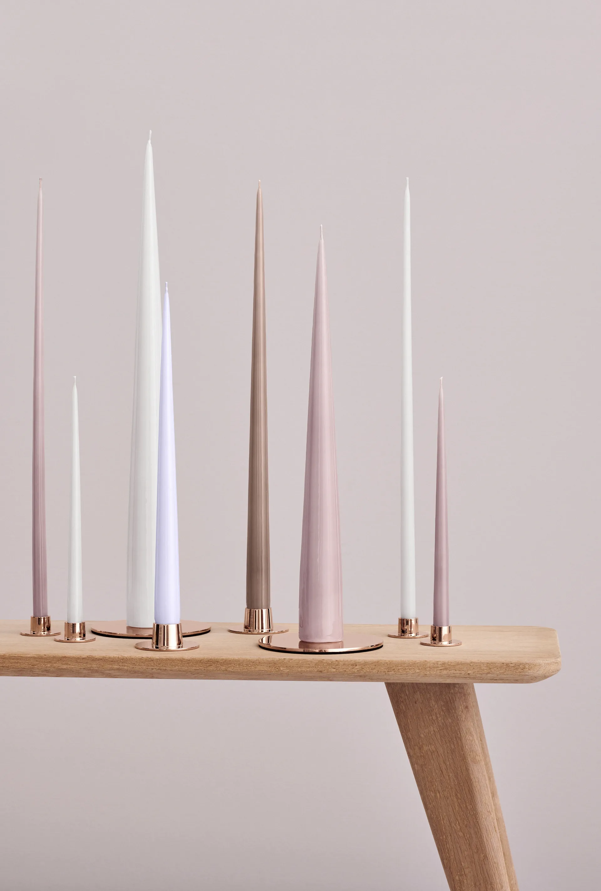 ester & erik kynttilän aluslautanen Ø 12 cm kiiltävä, Roseekulta ester & erik