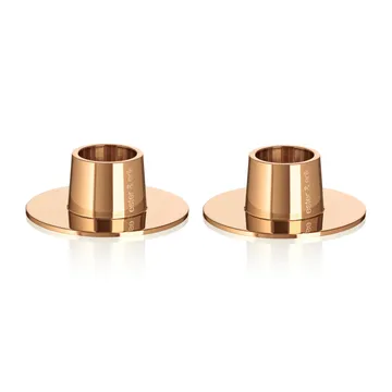 ester & erik kynttilänjalka kiiltävä 2-pakkaus - Roseekulta - ester & erik