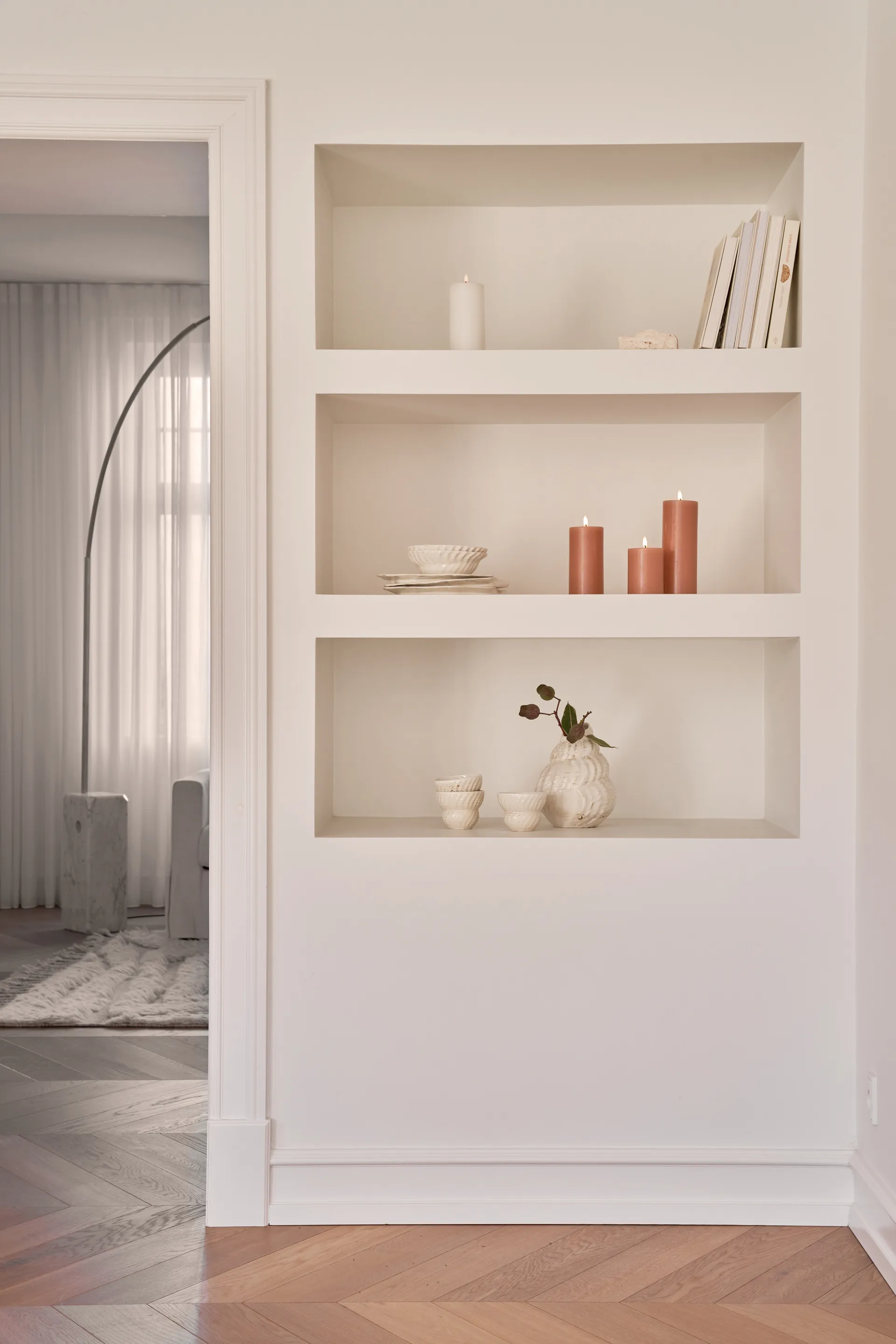 ester & erik LED-pöytäkynttilä, 20 Rosy caramel, 20 cm ester & erik