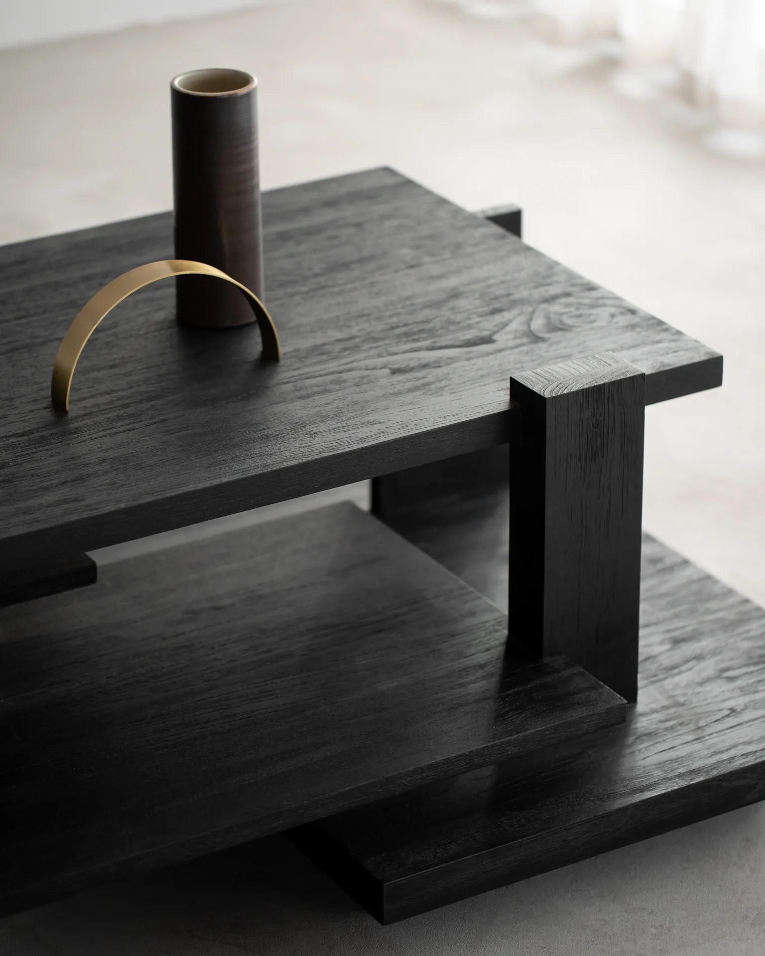 Abstract sohvapöytä, Tiikki 140 x 85 cm Ethnicraft