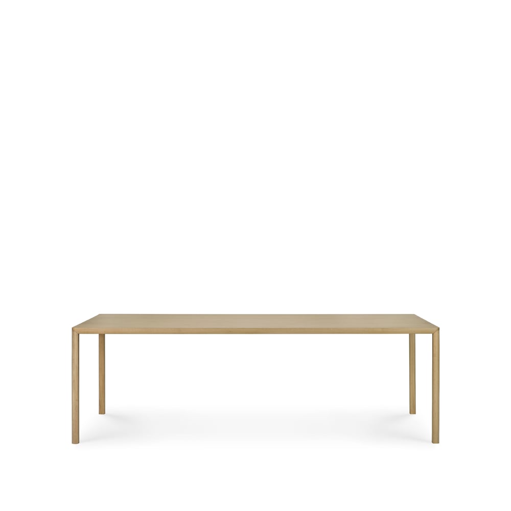 Ethnicraft Air ruokapöytä Tammi lakattu 220 cm | Skandinaavinen Sisustus | Ruokapöydät | Beige