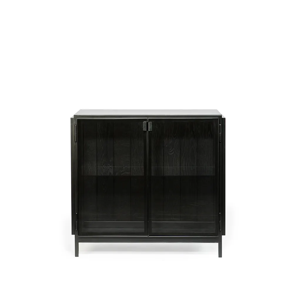 Anders sideboard, Musta 2 lasiovea metalli Ethnicraft