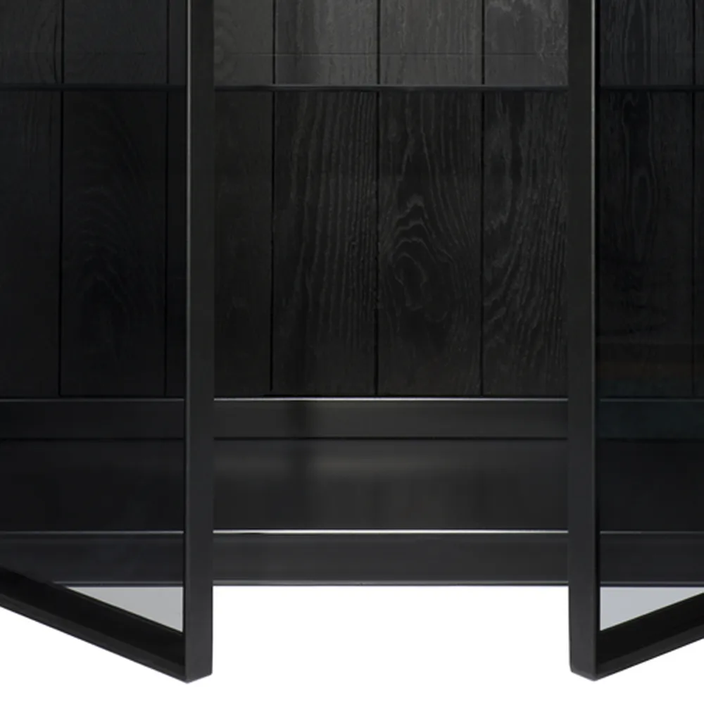 Anders vitriinikaappi, Musta 2 lasiovea-Metalli Ethnicraft