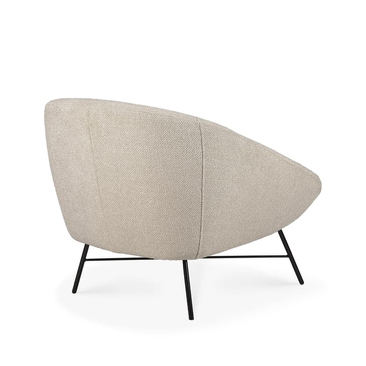 Barrow lounge-nojatuoli, Off white-Black metal Ethnicraft