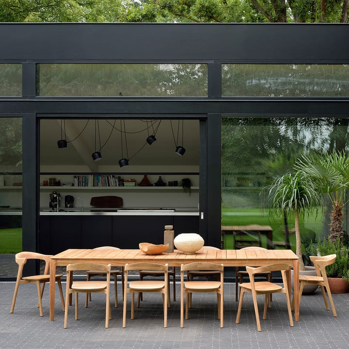 Bok outdoor -ruokapöytä tiikki, 250 x 100 cm Ethnicraft