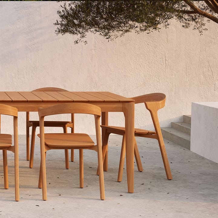 Bok outdoor -ruokapöytä tiikki, 250 x 100 cm Ethnicraft