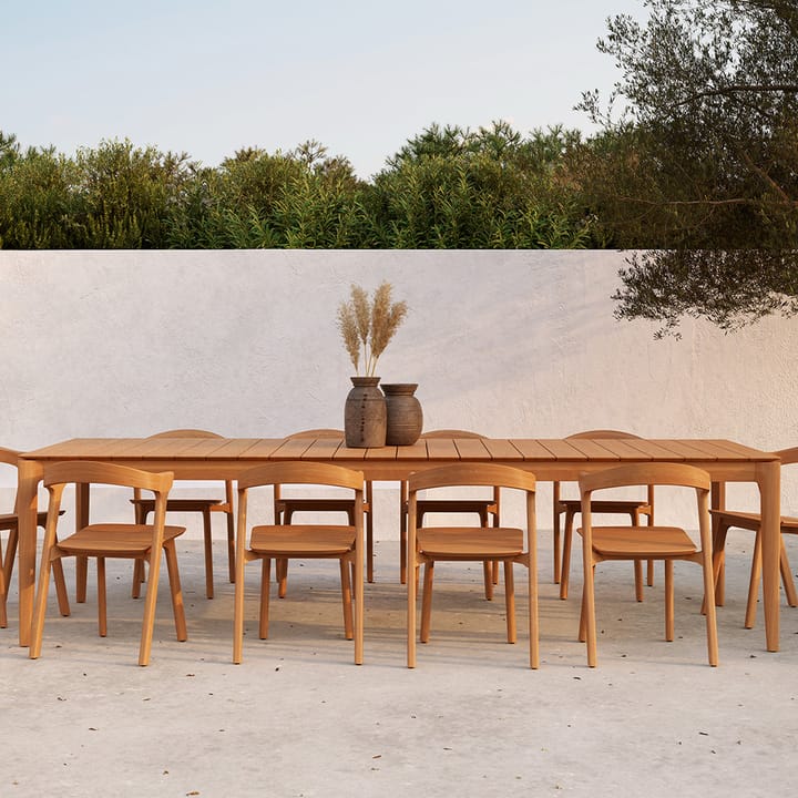 Bok outdoor -ruokapöytä tiikki, 250 x 100 cm Ethnicraft