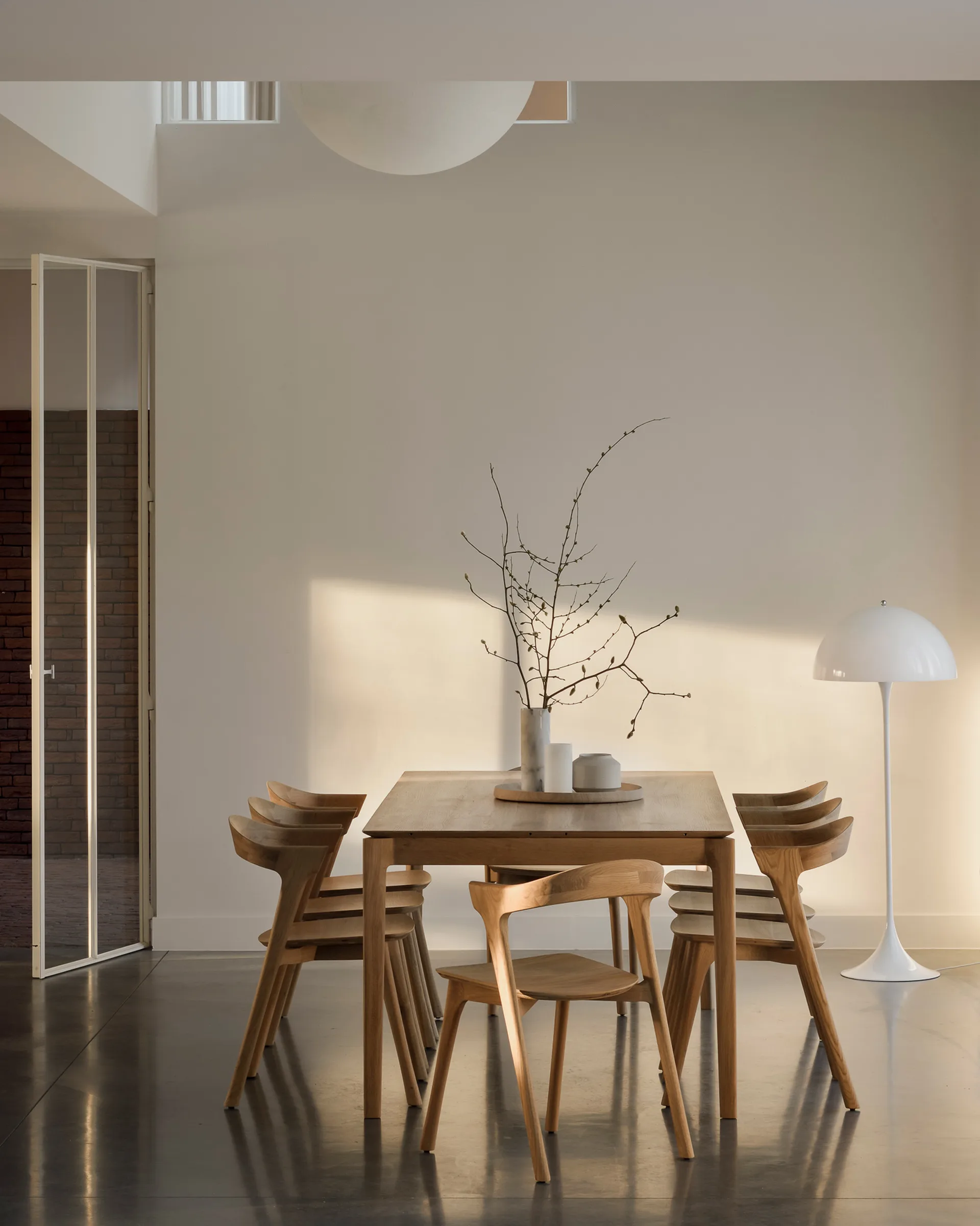 Bok ruokapöytä 200/300 x 100 x 76 cm, Kovavahaöljytty tammi Ethnicraft