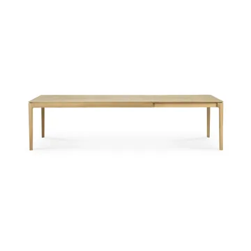 Bok ruokapöytä 200/300x100x76 cm - Kovavahaöljytty tammi - Ethnicraft