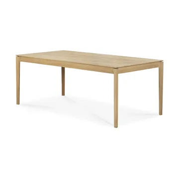 Bok ruokapöytä 200/300x100x76 cm - Kovavahaöljytty tammi - Ethnicraft