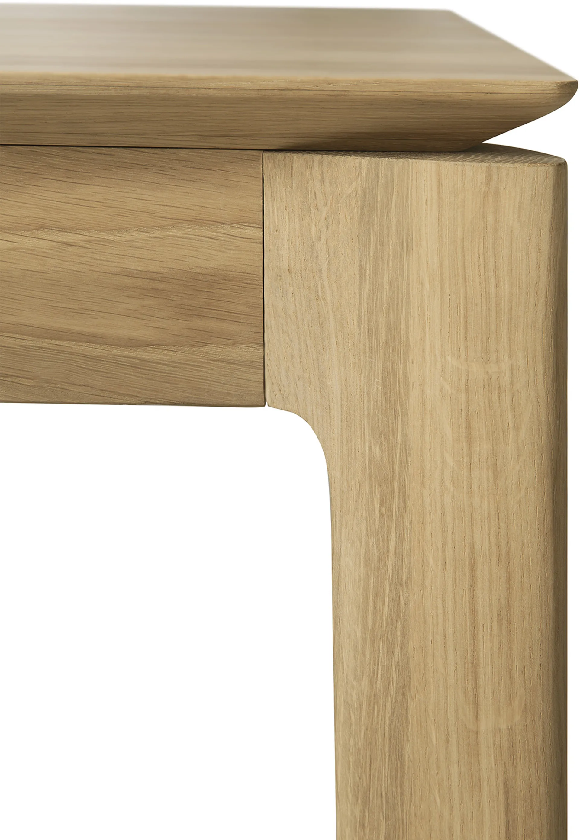 Bok ruokapöytä 200/300x100x76 cm, Kovavahaöljytty tammi Ethnicraft